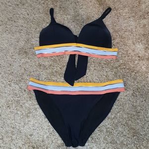 Ladies Tri-Band Multi  2pc Bikini sz M